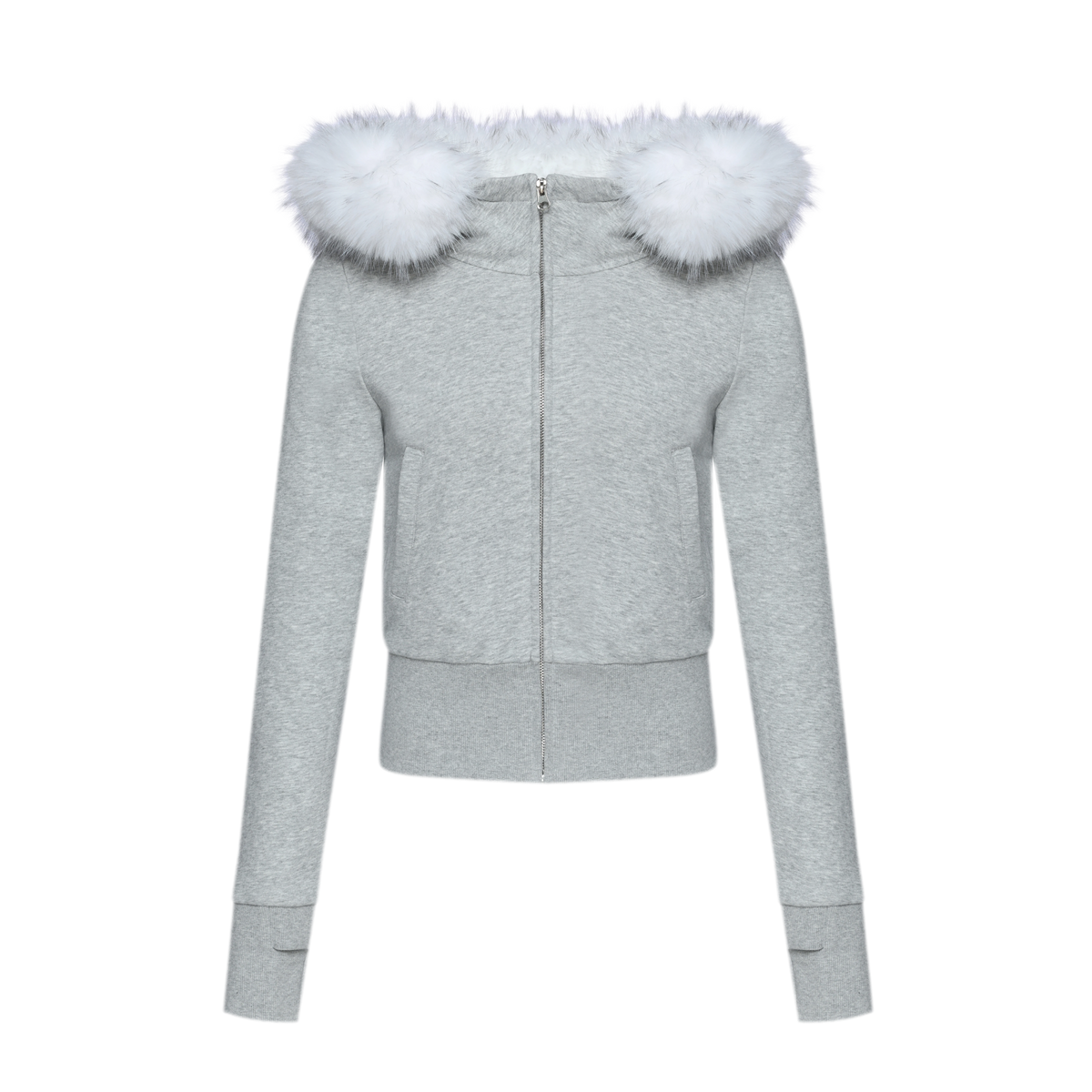 Detachable Fur Collar Hoodie Jacket