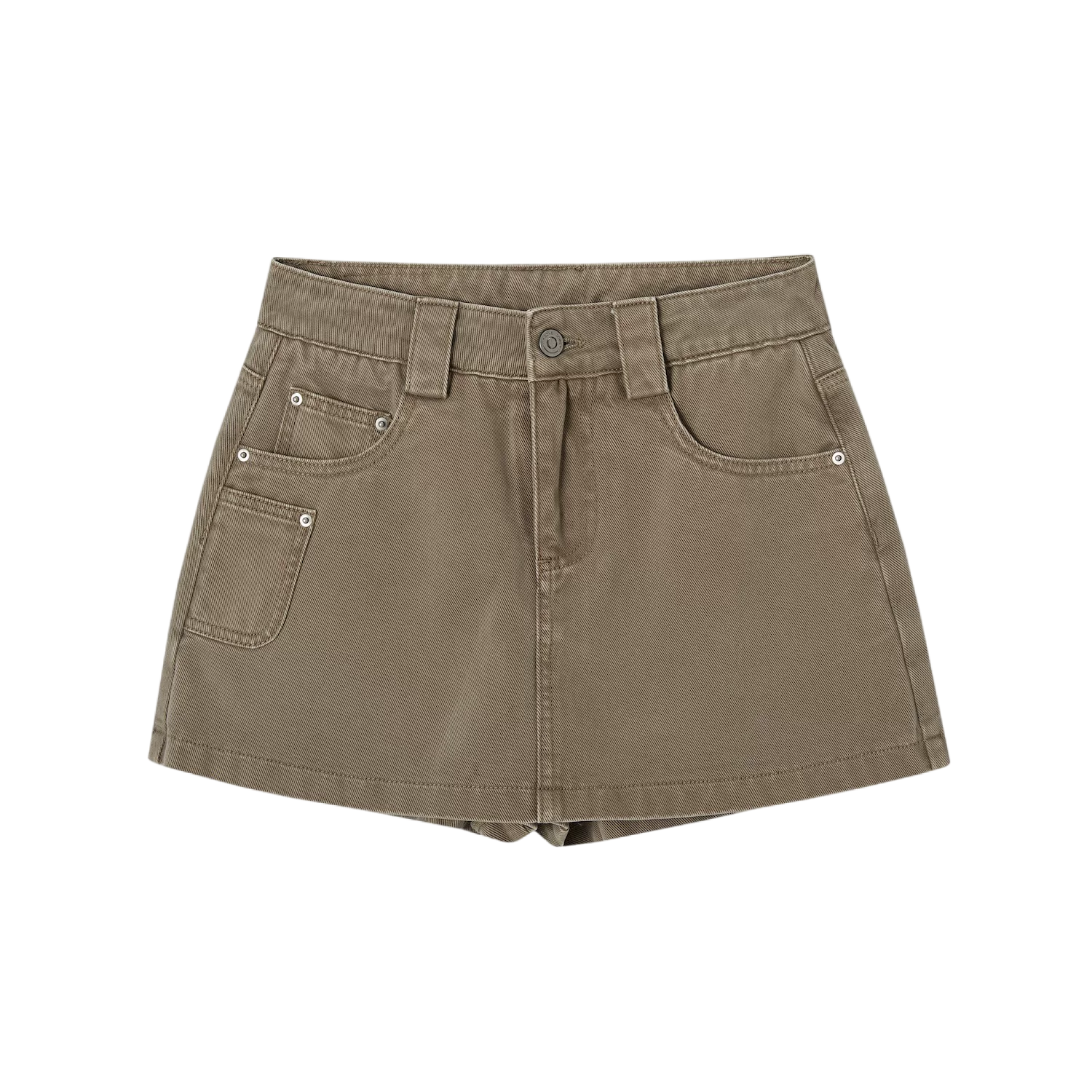 Utility Style Denim Shorts