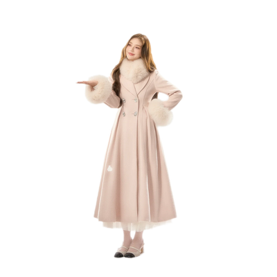 Pink (With Fur Collar) / S