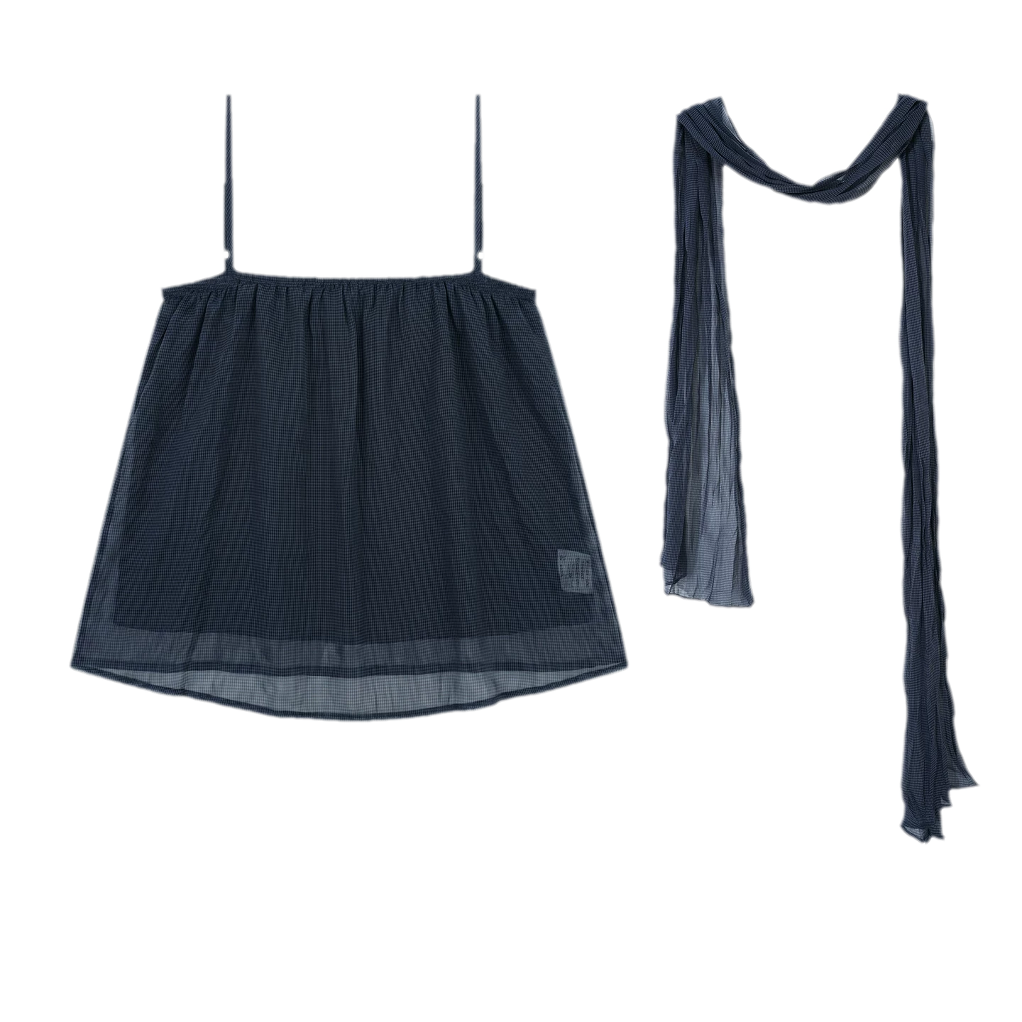Chiffon Draped Cami Top