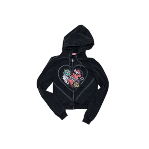 Washed Black (Hoodie) / S