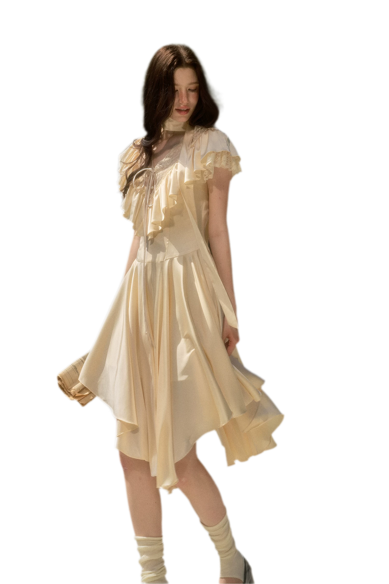 Lace V-Neck Dress