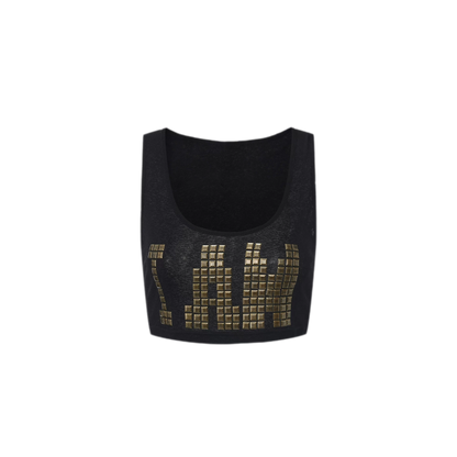 24ANS x UWA Hotfix Studded Crop Vest