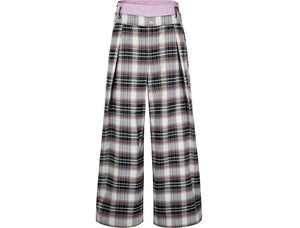 Brown & White Plaid / XS