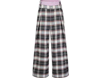 Brown & White Plaid / XS