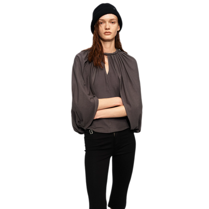 Cotton Cape Sleeve Top