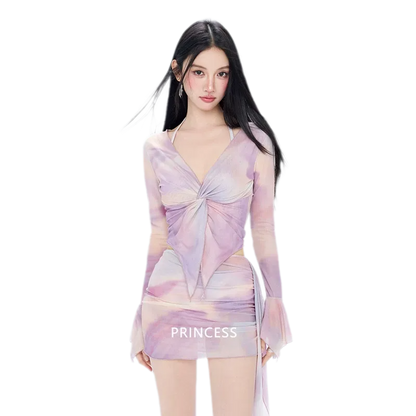 Sheer Layered Swim Set