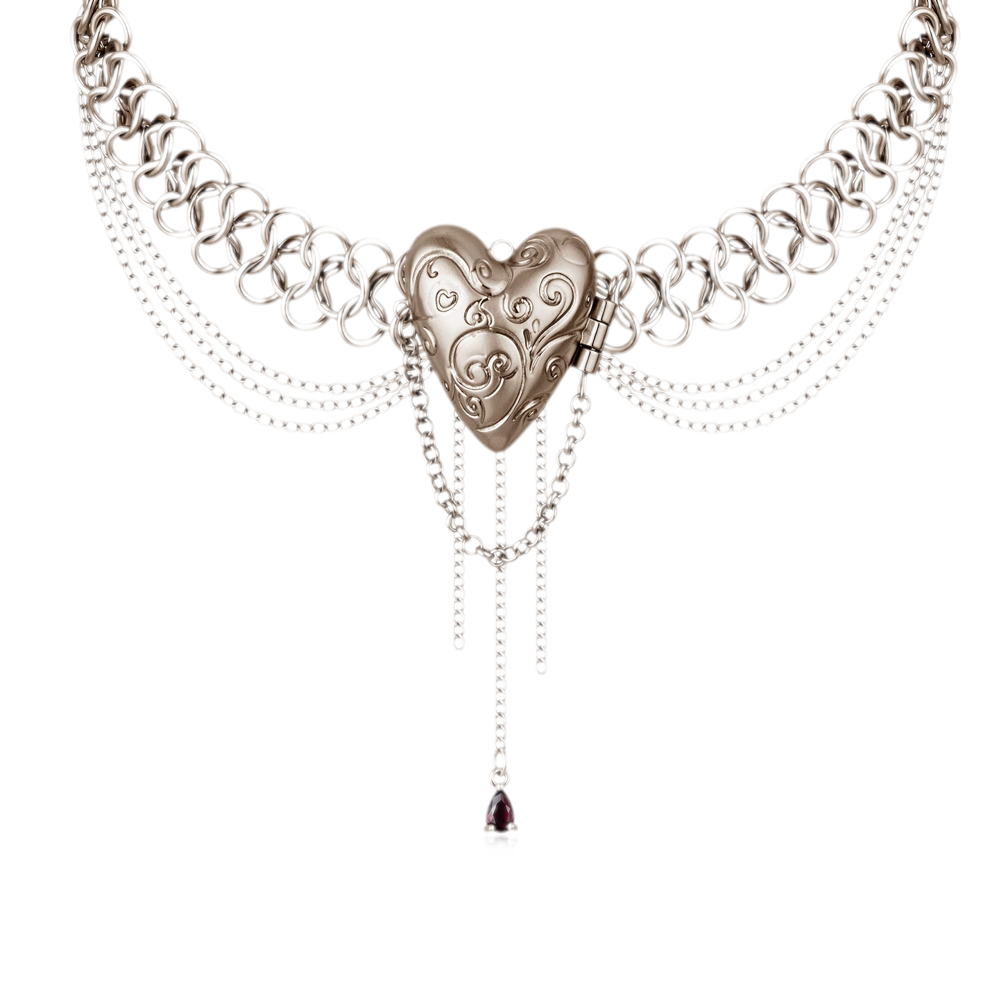 Vintage Heart Pendant Necklace
