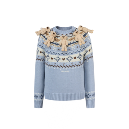 Fair Isle Bear Jacquard Sweater