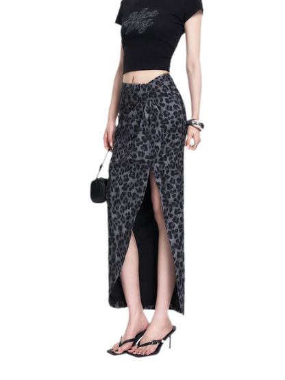 Leopard Tee Skirt Set