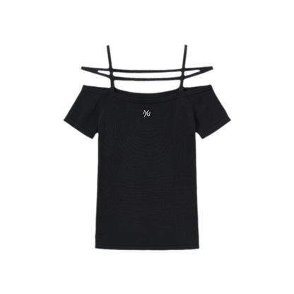 Cross-Strap Ice Feel Slim Tee