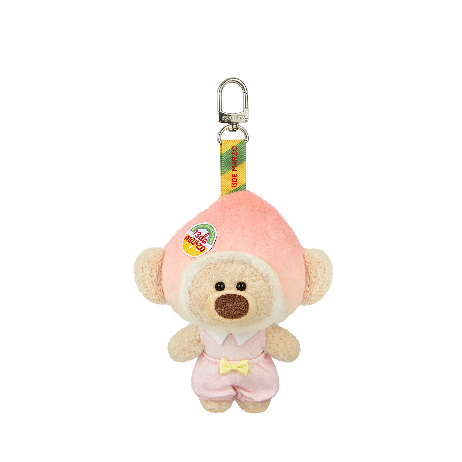 Plush Peach Bag Charm