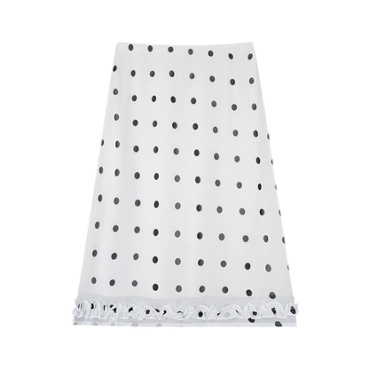 Polka Dot Ruffle Skirt