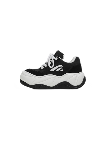 Suede Canvas Thick Sole Shoes