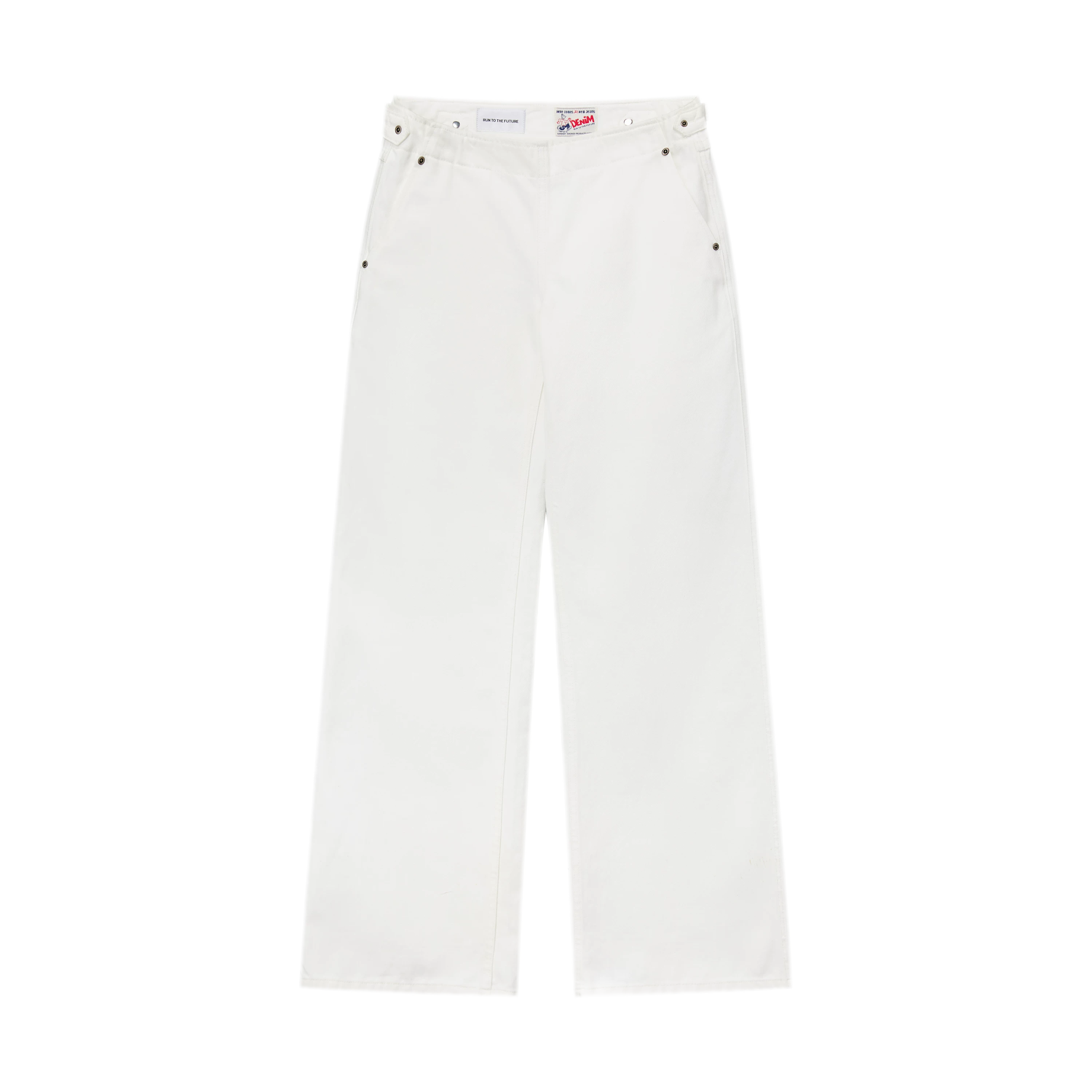 Pure Cotton Wide-Leg Jeans
