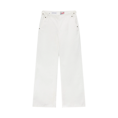 Pure Cotton Wide-Leg Jeans