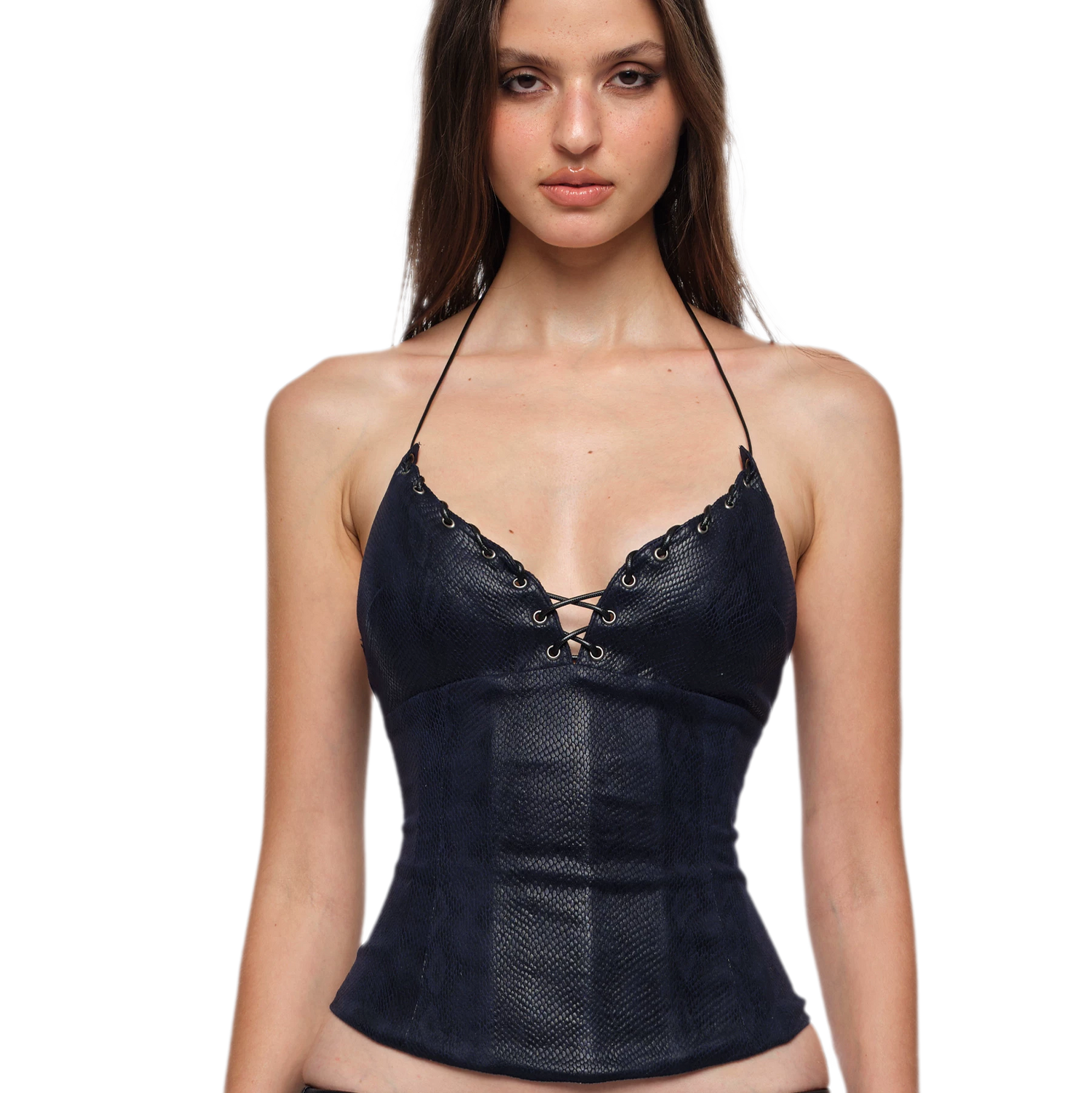Deep Blue Corset Top