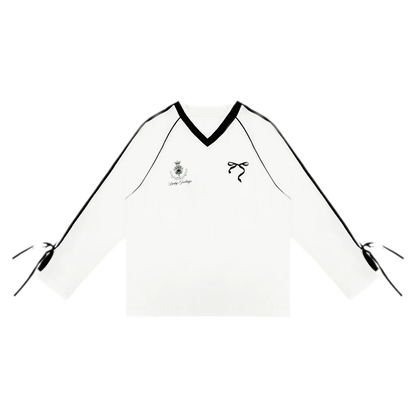 Blokette Jersey V-Neck Set