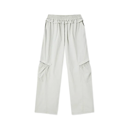 Quick-Dry Ruffle Wide-Leg Pants