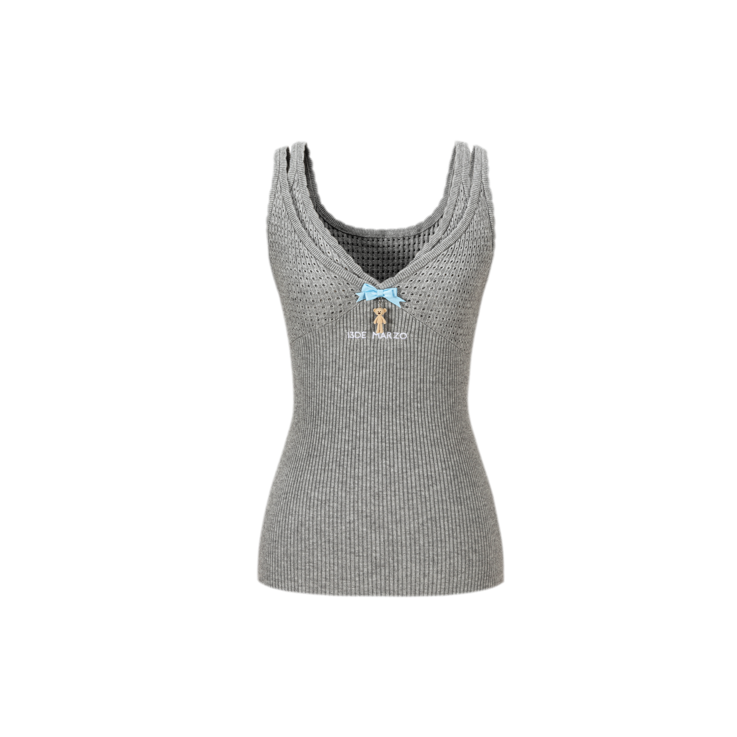 False Two-Piece Knit Top