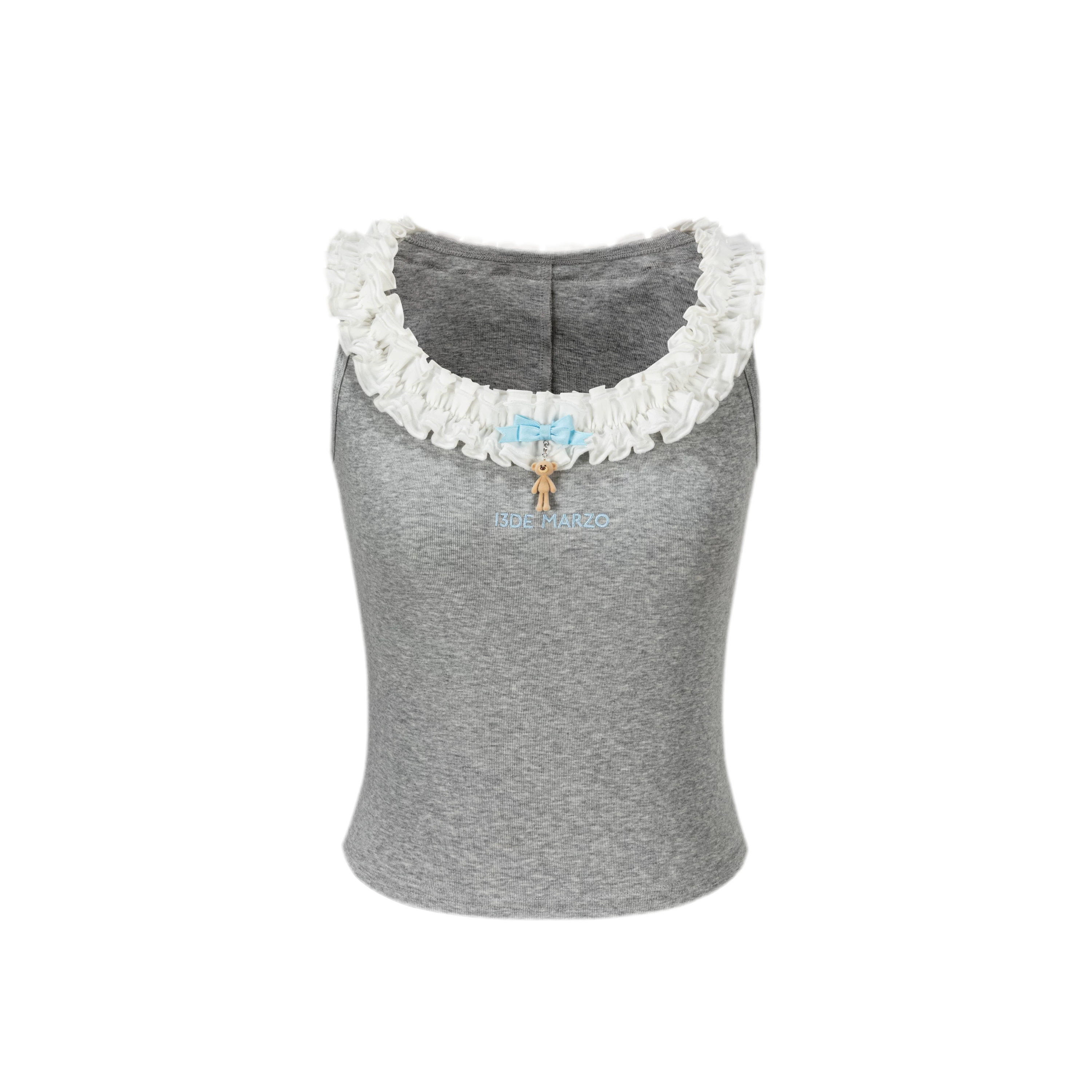 Ruffle Collar Knit Camisole
