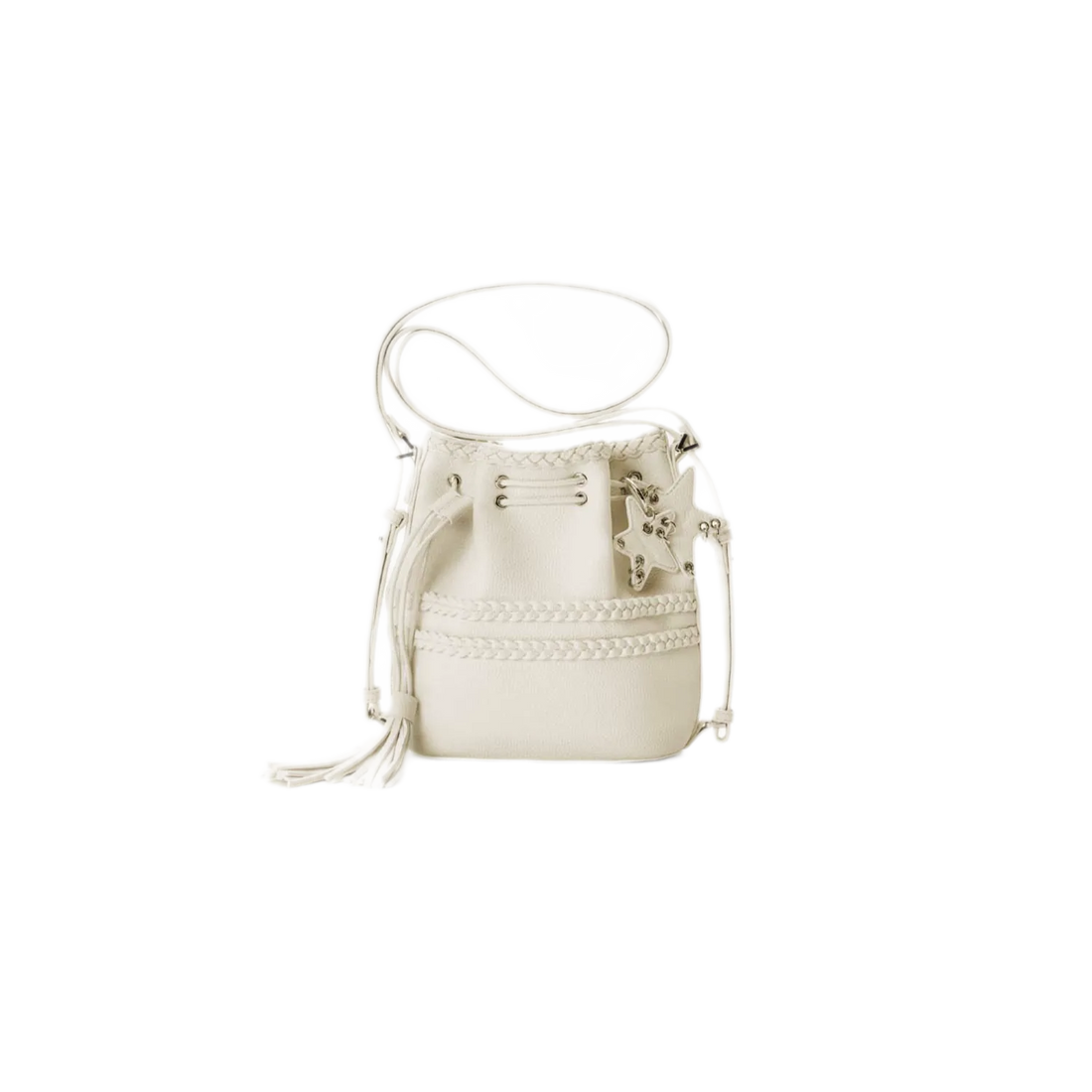 Braided Drawstring Bucket Backpack