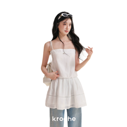 Soft Tencel Lace Dress &amp; Cardigan Set