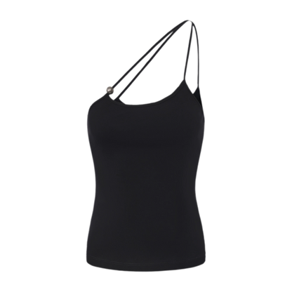 Strap Asymmetric Knit Cami