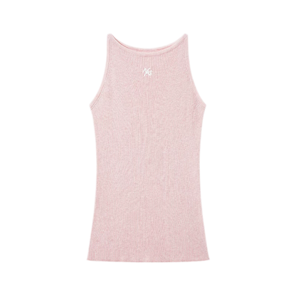 Merino Wool Ribbed Knit Tank Top
