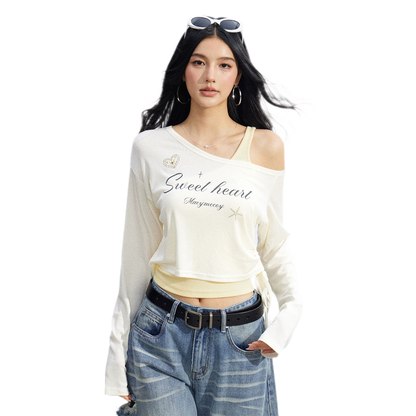 Layered One-Shoulder Top