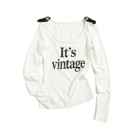 Floral Scoop-Neck Fitted T-Shirt