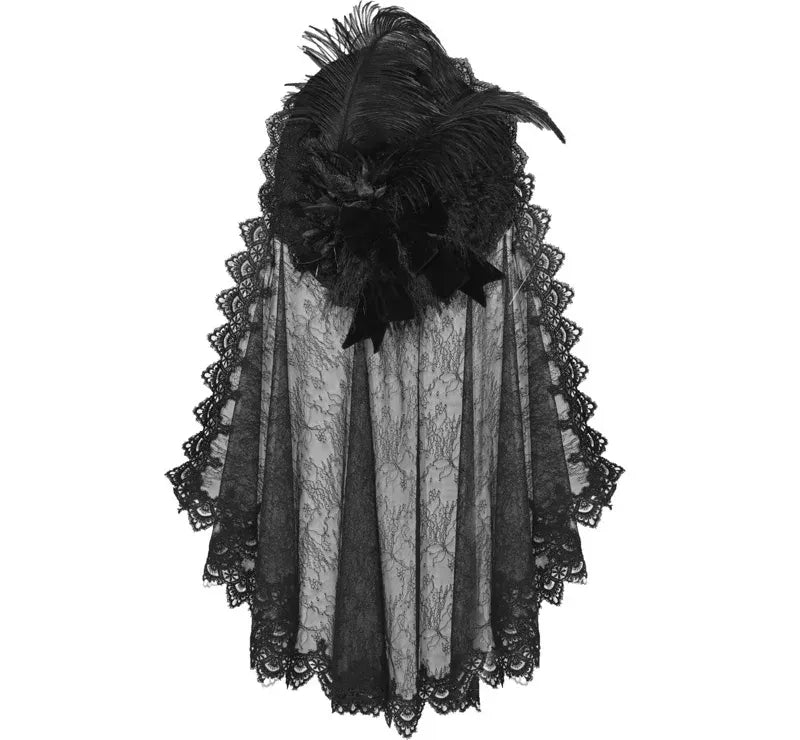 Feather Veil Gothic Hat