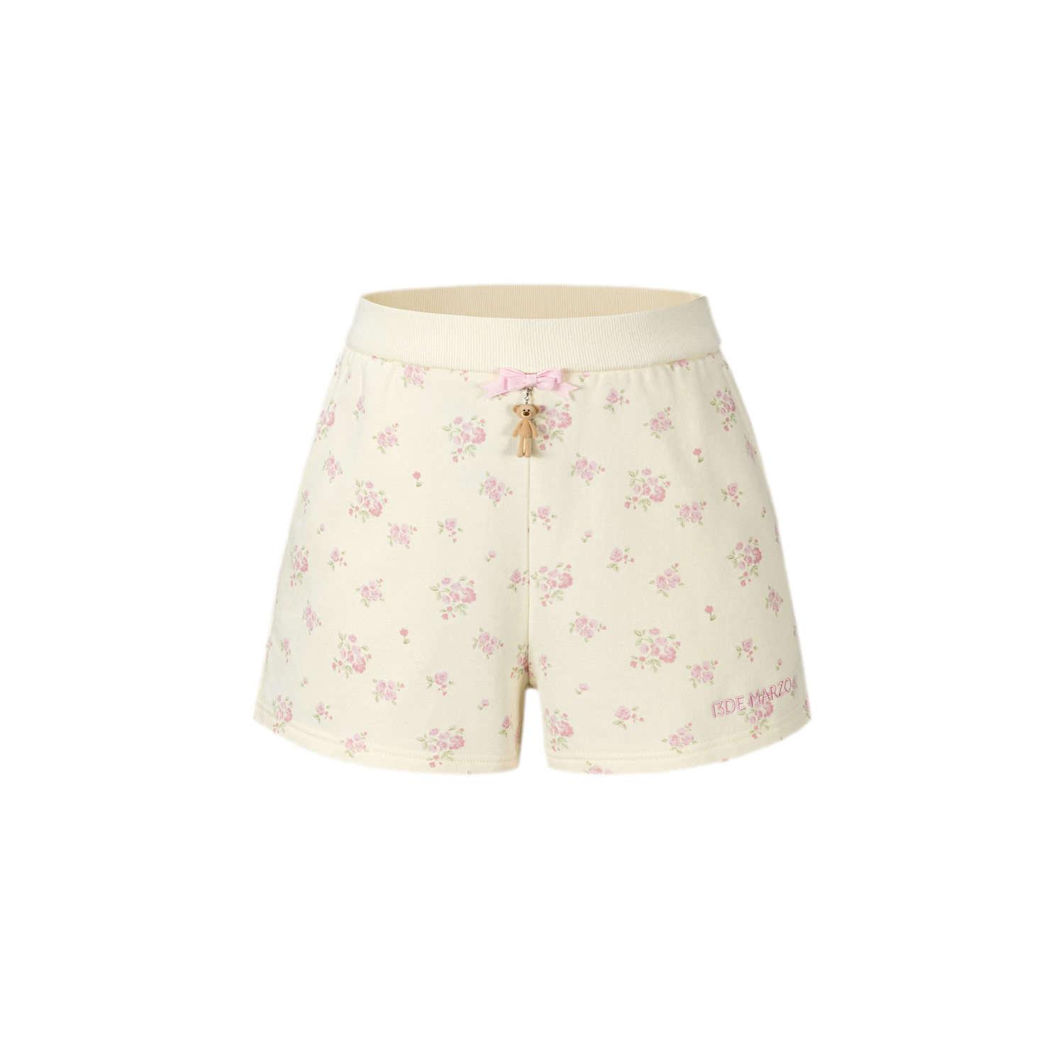 Floral Cotton Sweat Shorts