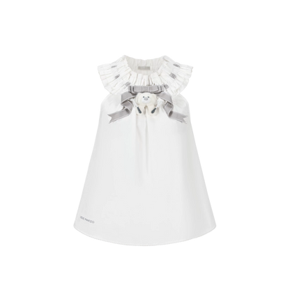 Spring/Summer 2026 White Ruched Lace Camisole