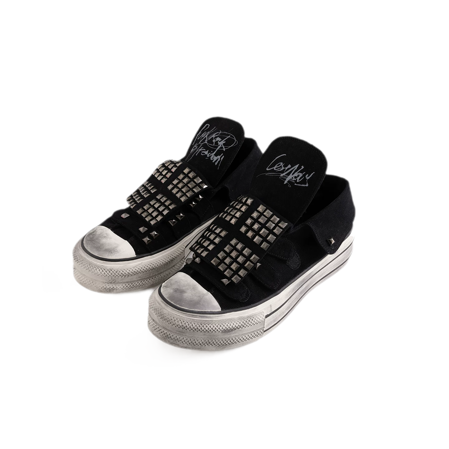 Punk Graffiti Canvas Sneakers