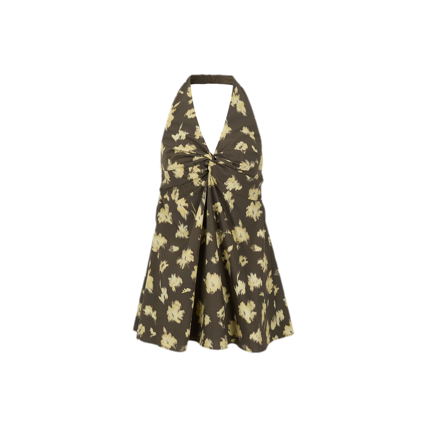 Twin Flowers French Floral Halter Top &amp; Drawstring
