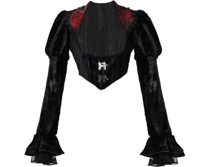 Velvet Gothic Fitted Jacket