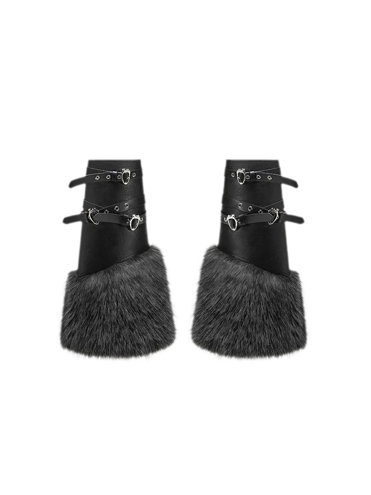 Faux Fur Cuff Leg Warmers
