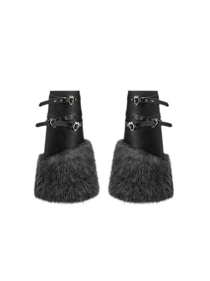 Faux Fur Cuff Leg Warmers