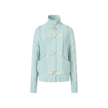 Cable Knit Cropped Cardigan