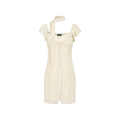 Dyed Snow Yarn Elegant Dress