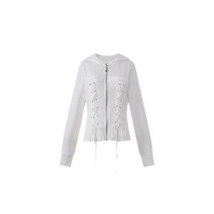 สีขาว (เสื้อฮู้ด) / S