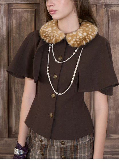 Vintage Tailored Cape Suit
