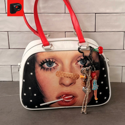 Star Artwork Compact Crossbody Bag