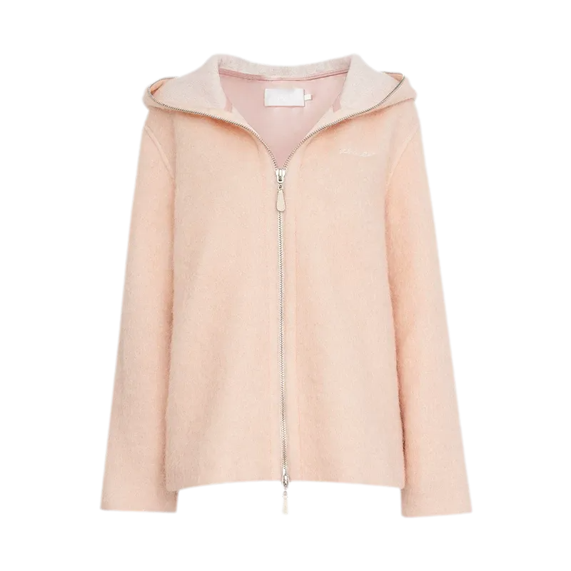Soft Wool Hooded Jacket