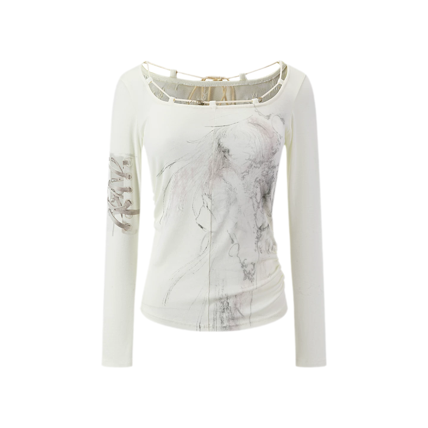 Sheer Lace Slim Top