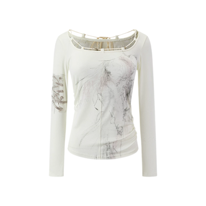 Sheer Lace Slim Top