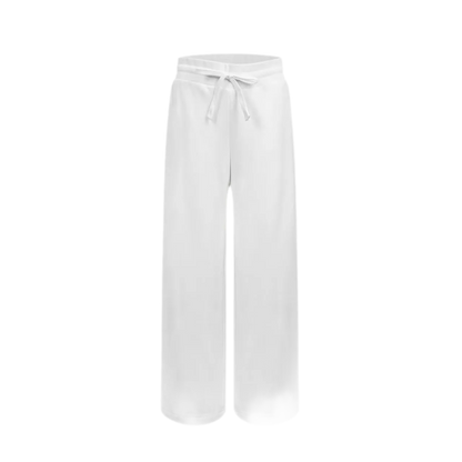 Wide-Leg Drawstring Sweatpants