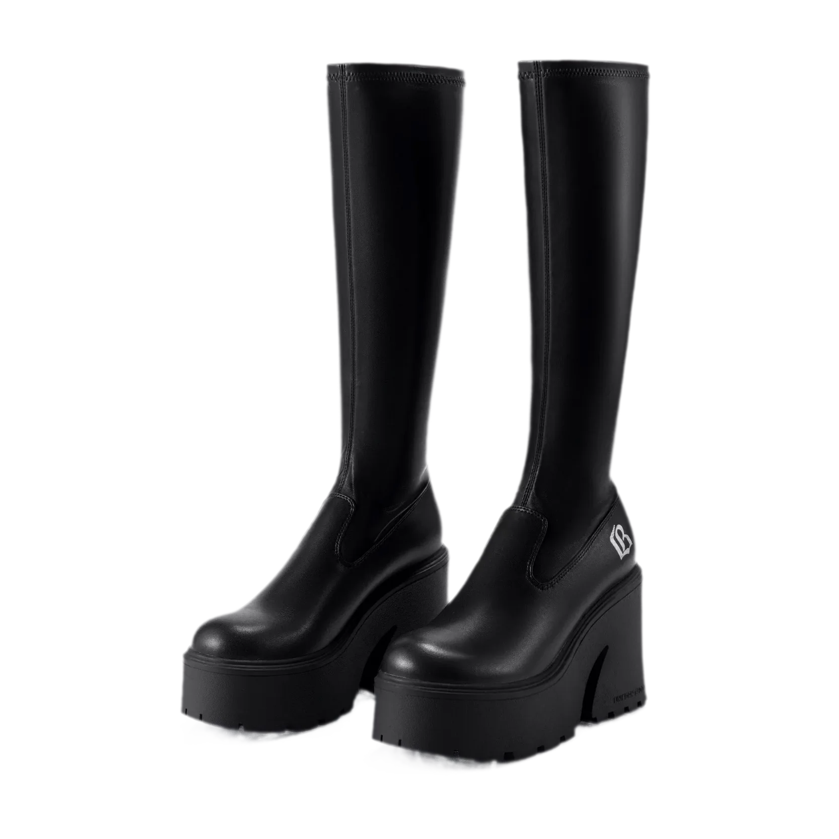 Stretch Platform Ankle Boots
