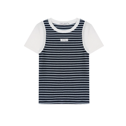 Faux Two-Piece Tee